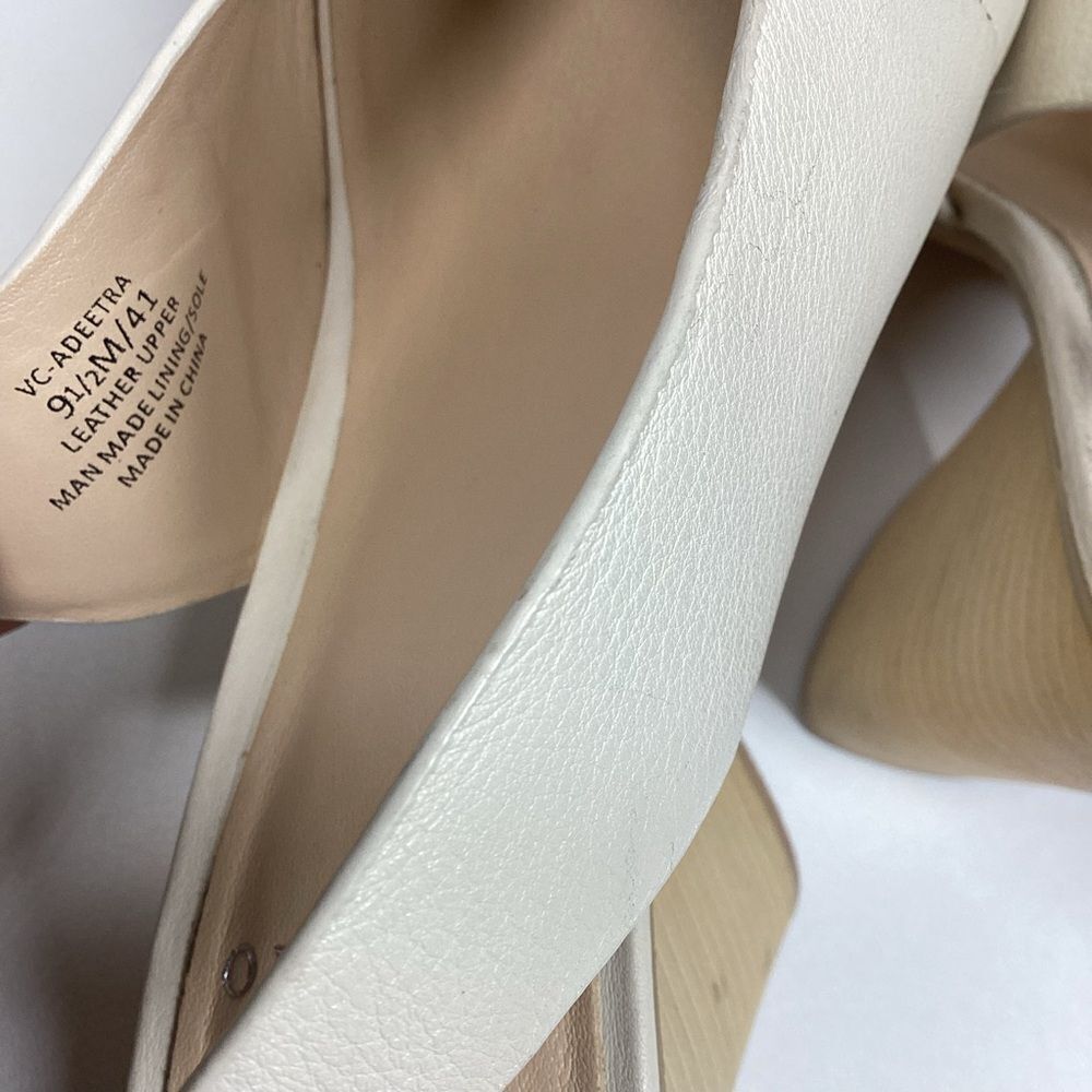 Vince camuto  Ivory Cream drenal peep toe sling back‎ sandal size 9.5 - Picture 10 of 10